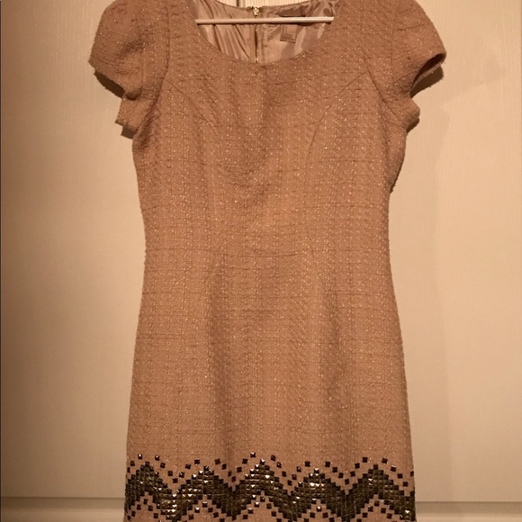 Blush Pink Dress with Gold Accents - Picture 4 of 6